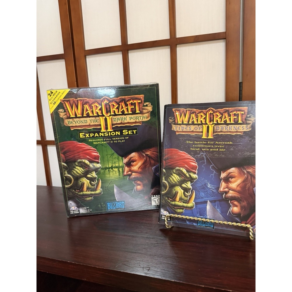NEW SEALED Warcraft II Beyond The Dark Portal Expansion Blizzard PC 1996 Windows